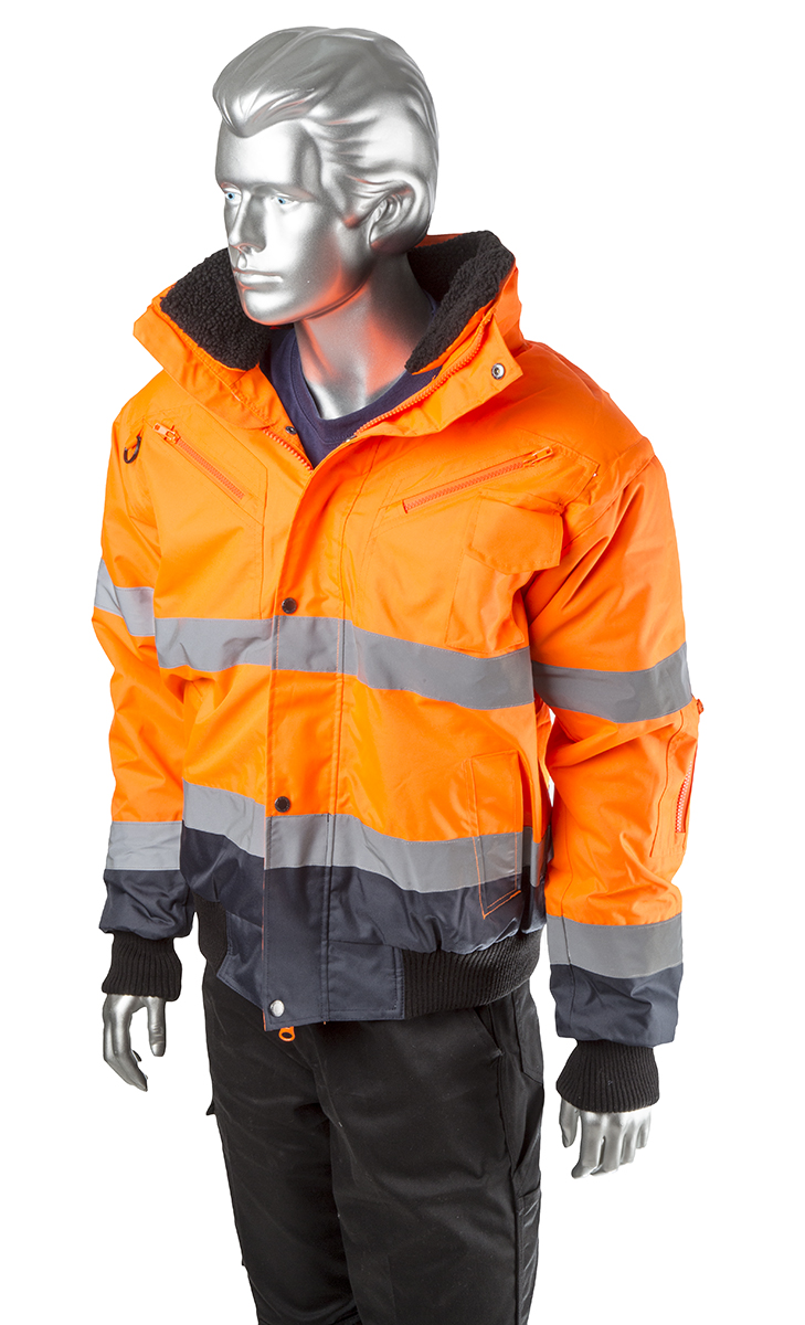 Portwest Orange Men Hi Vis Bomber Jacket XXL