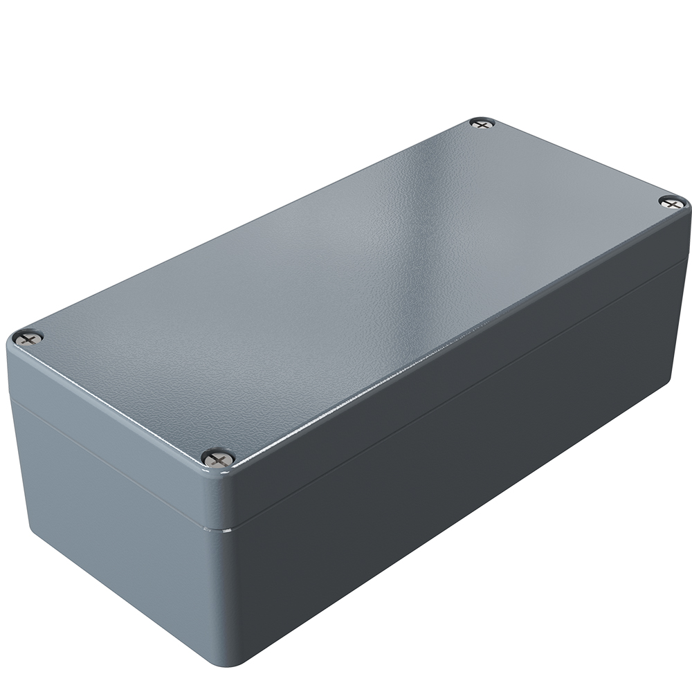 01082505 | Rose Aluminium Standard Series Grey Die Cast Aluminium  Enclosure, IP66, IK09, Grey Lid, 250 x 80 x 52mm | RS