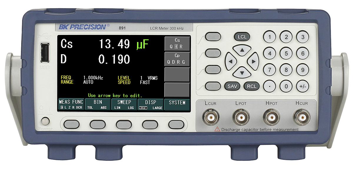 BK891 | BK Precision 891 Bench LCR Meter 100mF, 100 MΩ