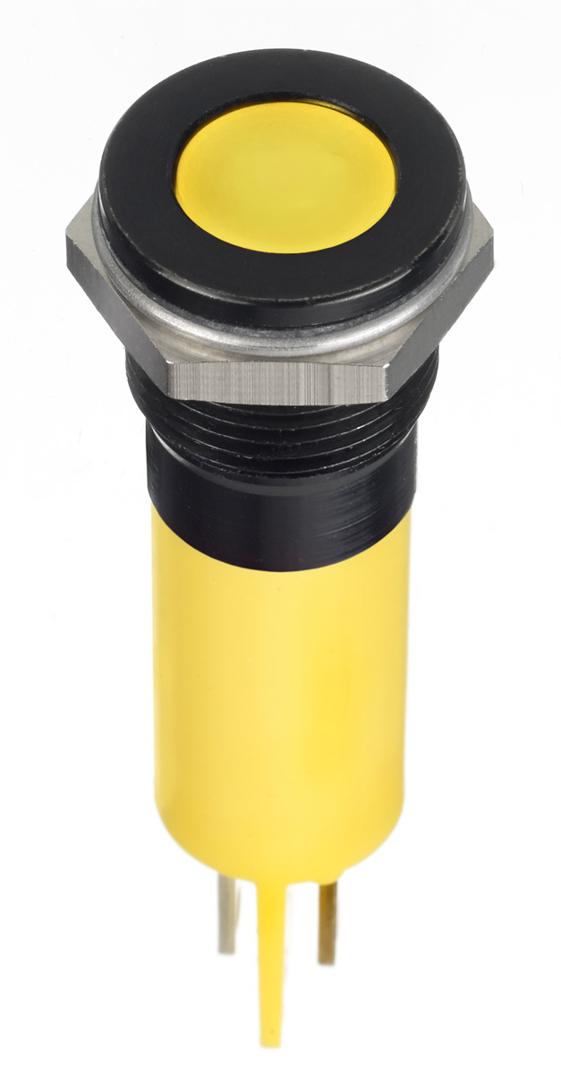 RS PRO パイロットランプ, 12V dc, 黄, 実装ホールサイズ:12mm | RS