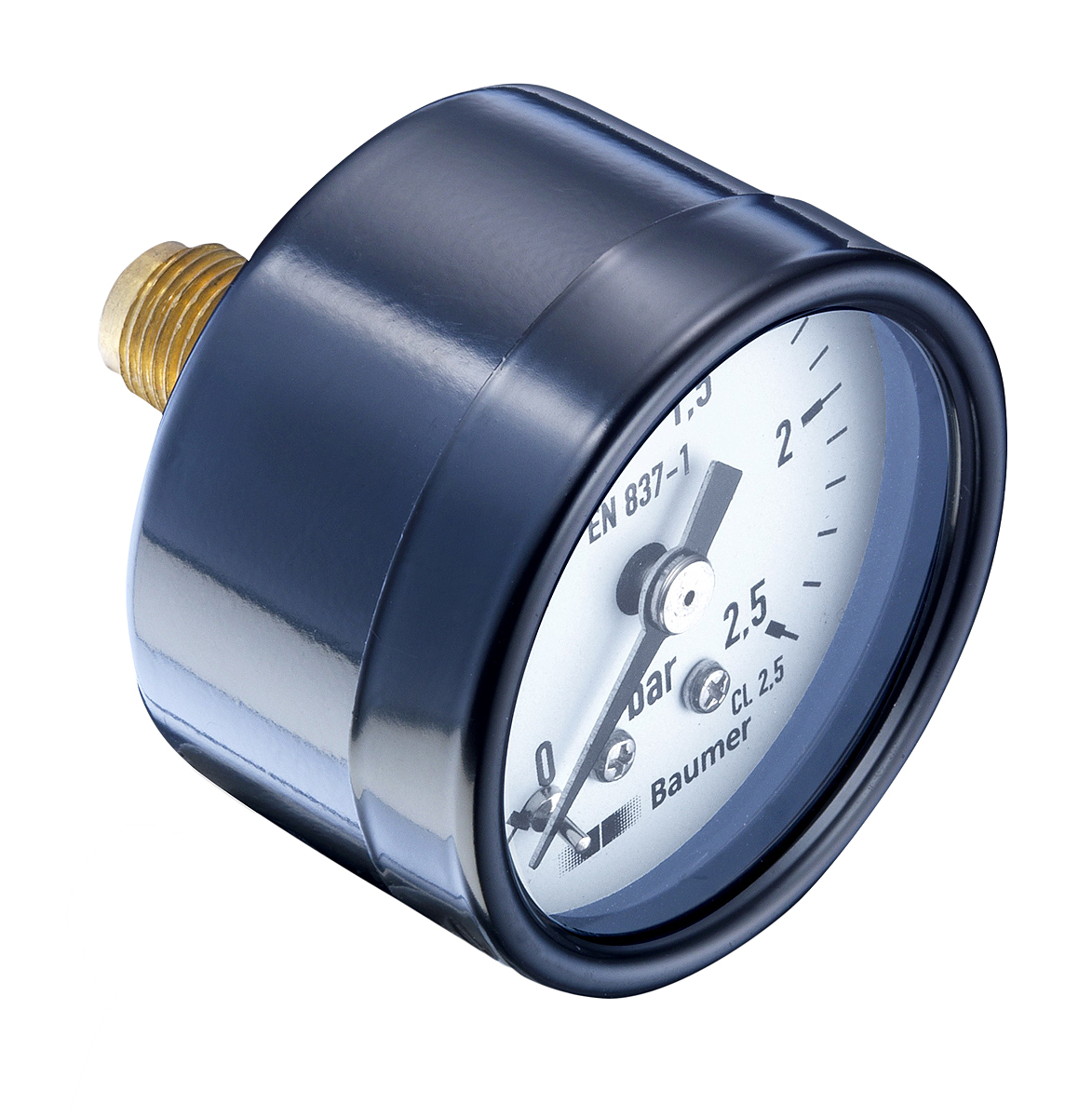 Bourdon G 1 4 Analogue Pressure Gauge 10bar Back Entry 50mm Outside Diameter