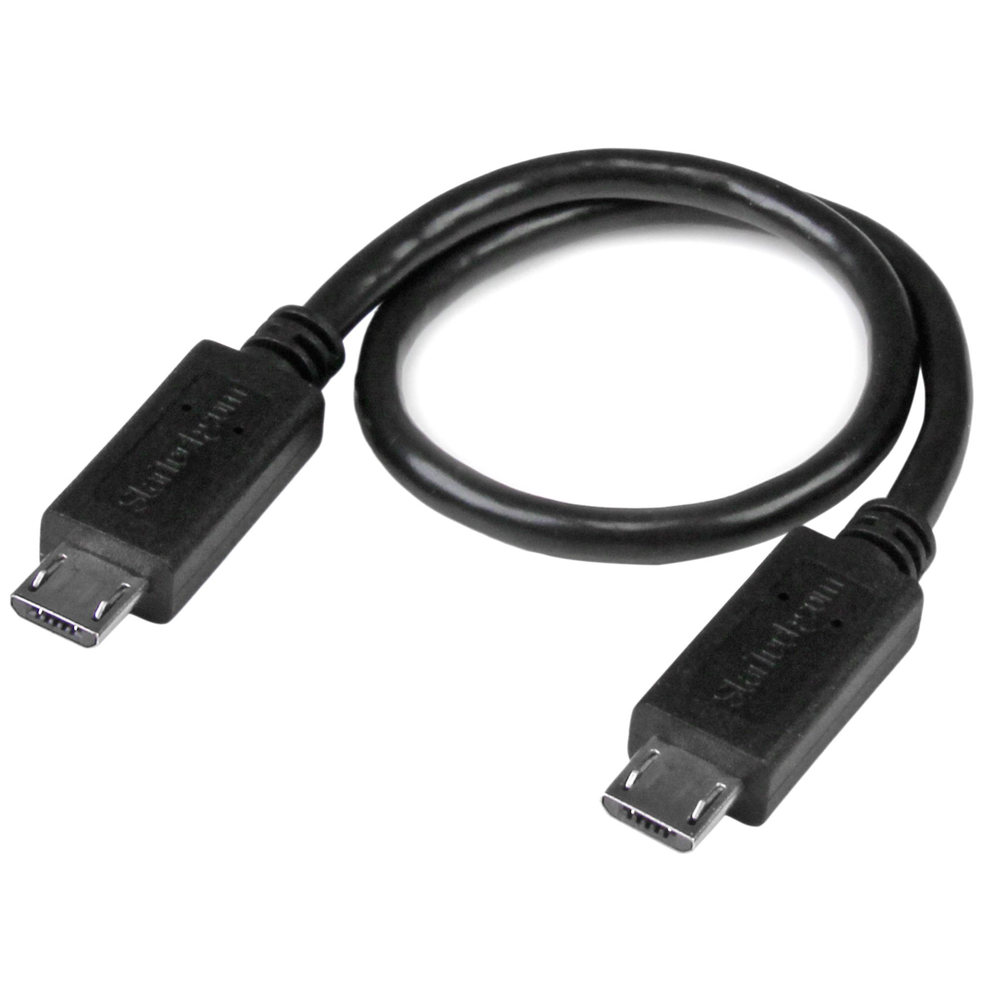 UUUSBOTG8IN | StarTech.com USBケーブル, Micro USB B → Micro