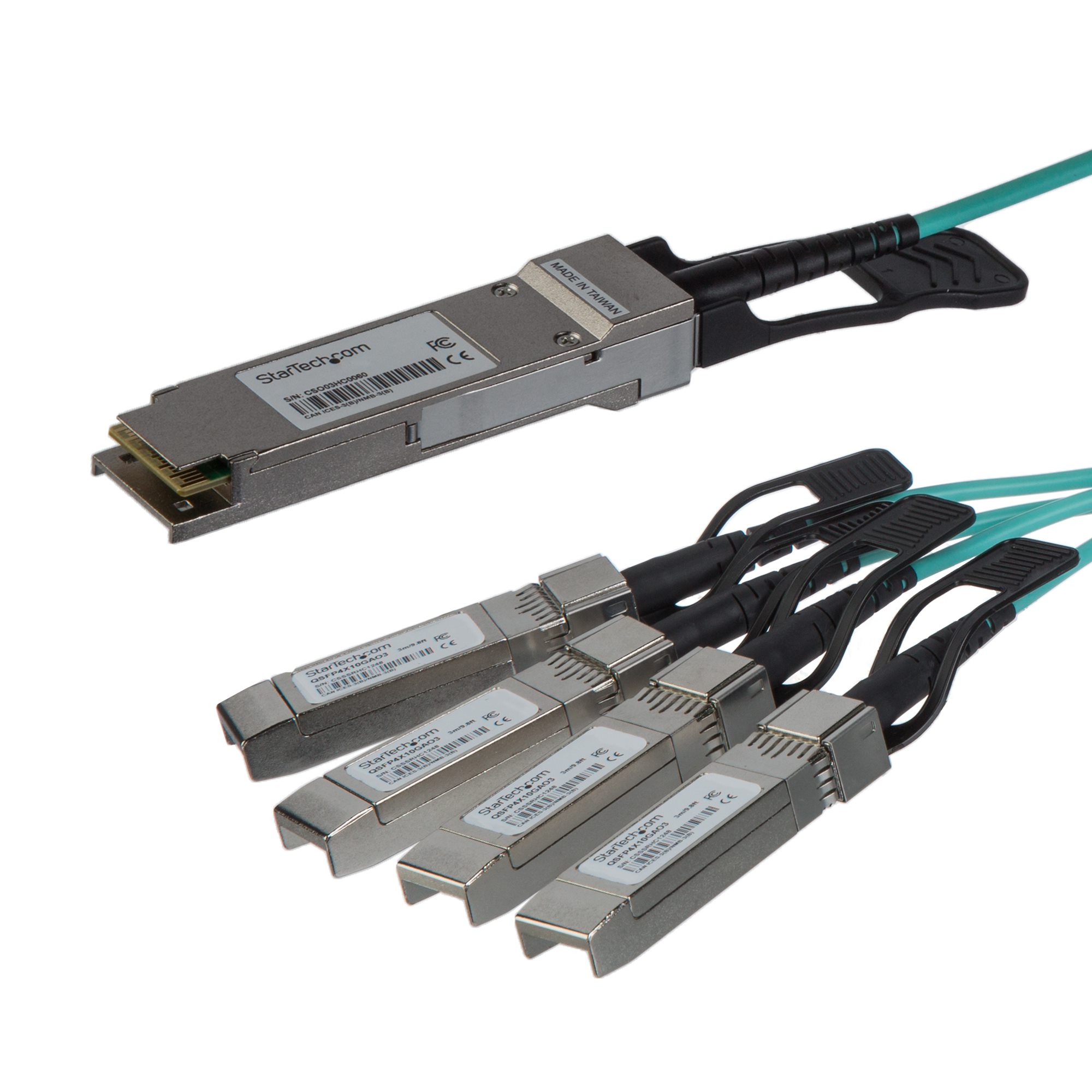 (未使用･未開封品)　StarTech.com QSFP+ パッシブDAC Twnax ブレークアウトケーブル 2m MSA準拠 40 Gbps - 4 x 10Gbps QSFP4SFPPC2M 6k88evb StarTech.com QSFP+ パッシブDAC Twnax ブレークアウトケーブル