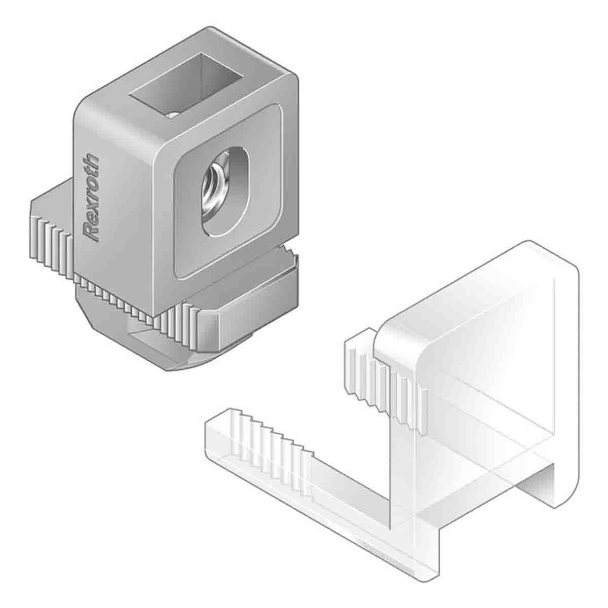 Bosch Rexroth PP Variofix Block MGE Strebenprofil: 30 mm, 40 45 50