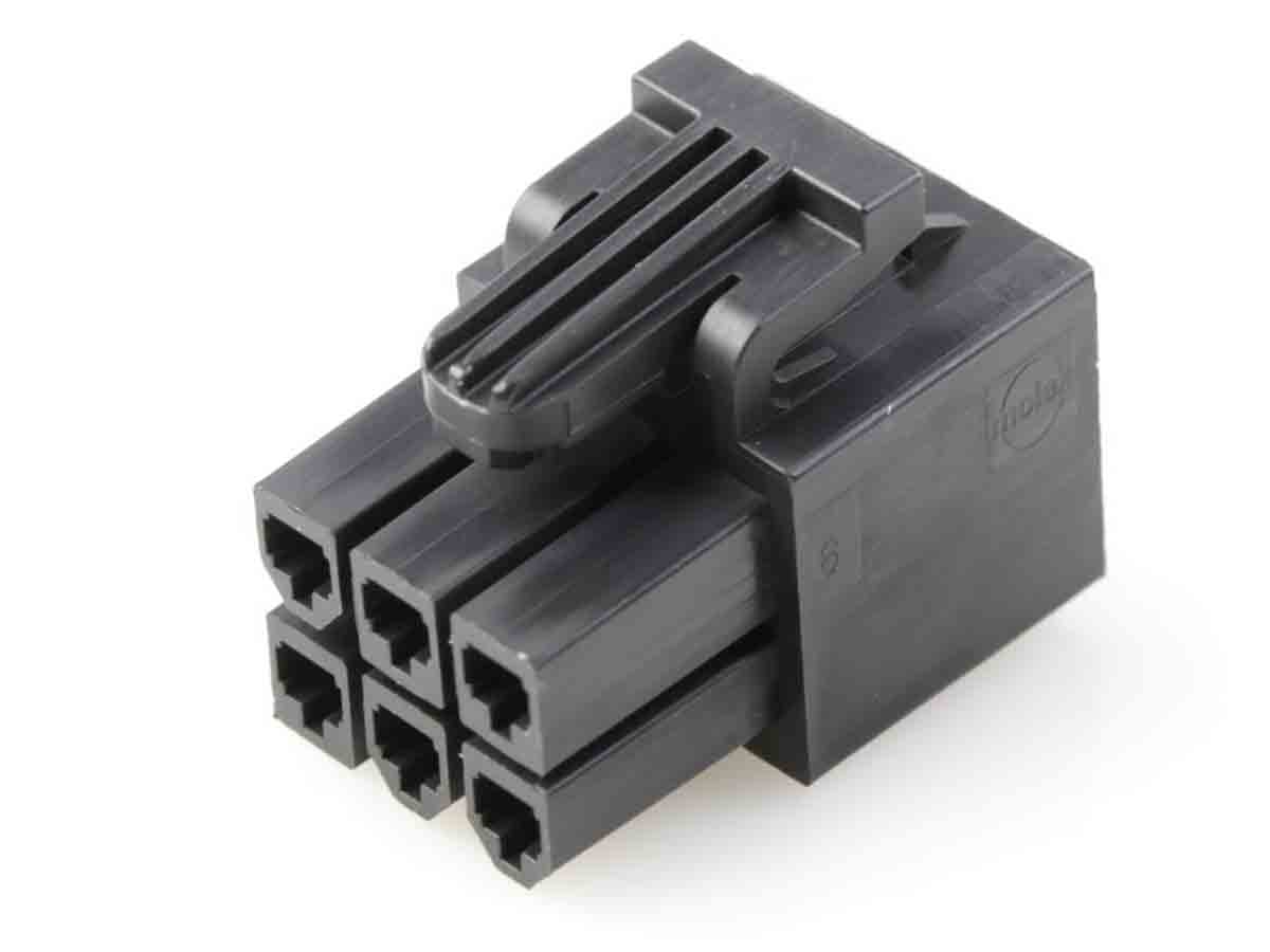 バラ売り Molex 基板用コネクタハウジング 6極 ピッチ：4.2mm 2列