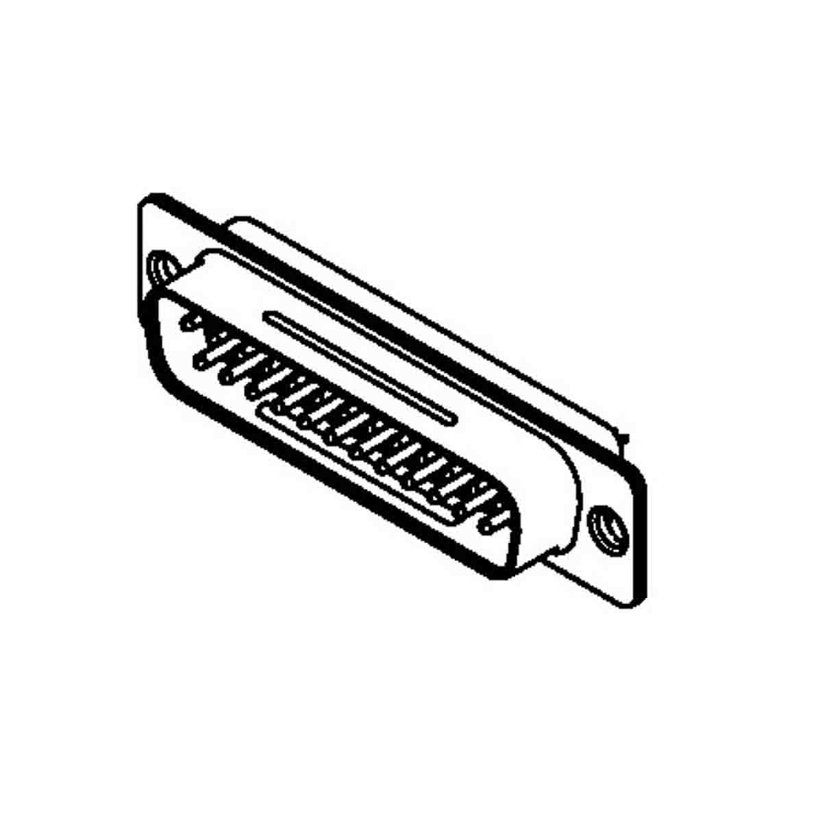 オムロン D-subコネクタ, 25極, オス, パネルマウント, XM3A