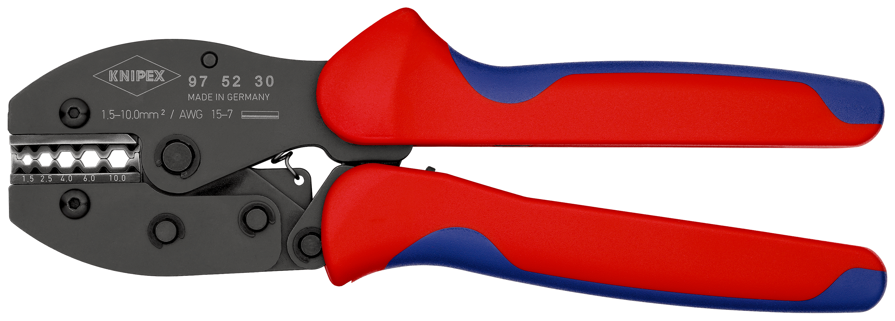 Knipex 圧着工具, ワイヤ寸法：16 → 8AWG, 圧着工具