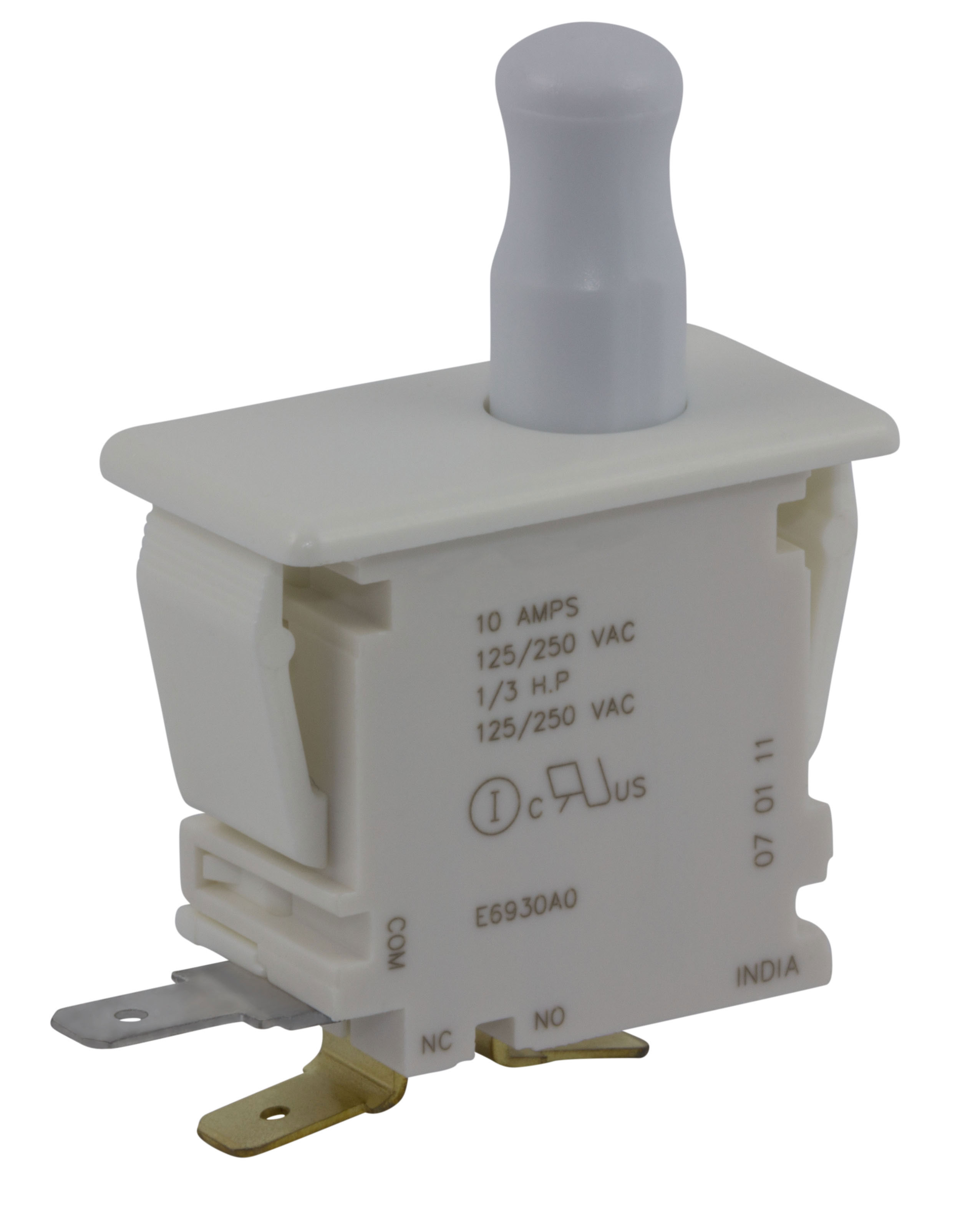 ZF ドアマイクロスイッチ, ボタン, SPDT, 10 A @ 250 V ac, E69 ZF ドアマイクロスイッチ, ボタン, SPDT, 10 A @ 250 V ac, E69