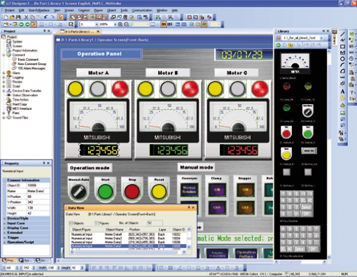 GT Works3 V01 2L0C E Mitsubishi Electric PLC Programming Software for Use with GOT Series HMI s RS