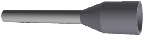 966067-6 | Końcówka tulejkowa izolowana 0.75mm² długość 10mm
