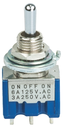 8J1041-Z | Nidec Components トグルスイッチ, (On)-Off-(On