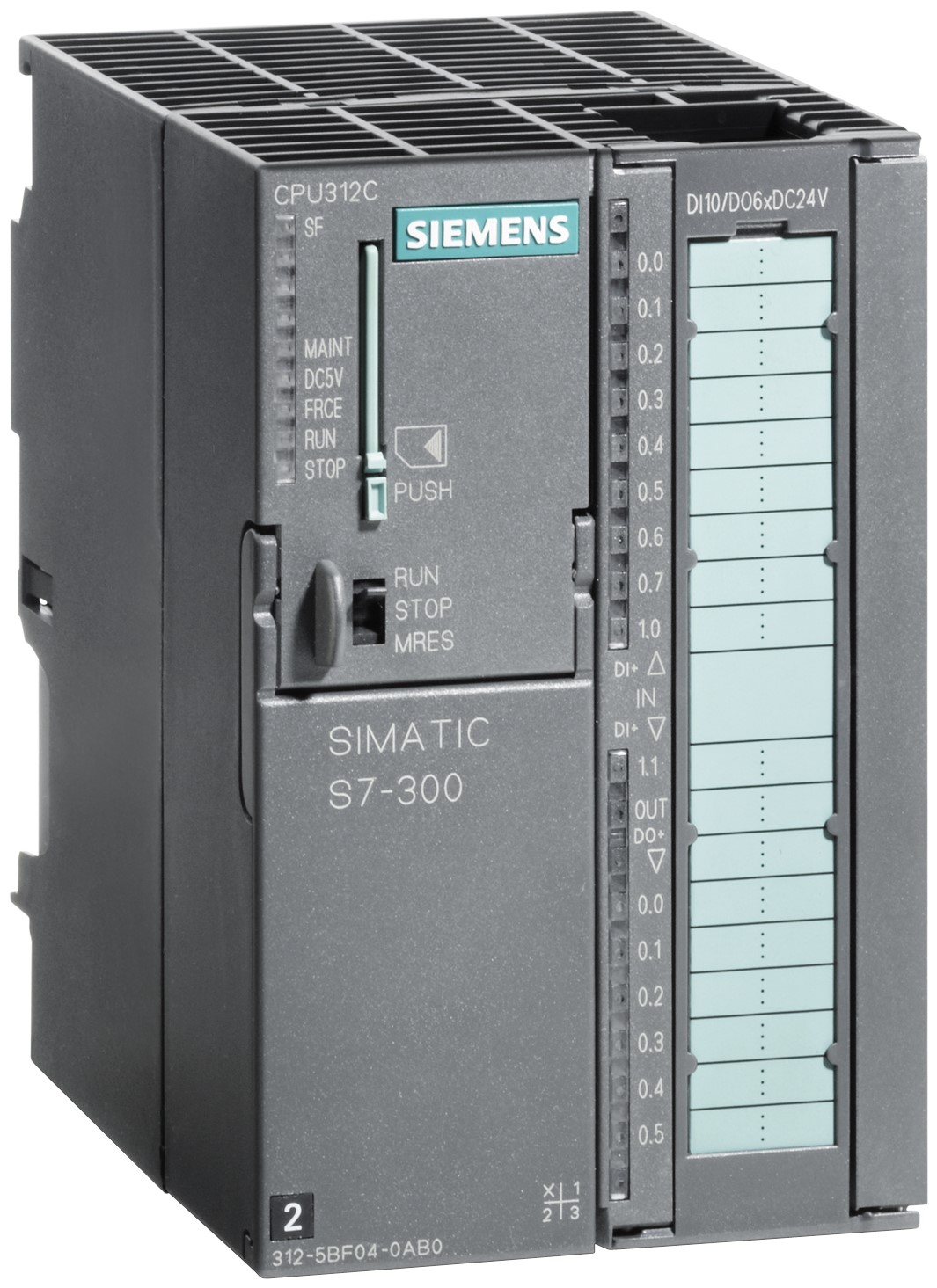 6ES7312-5BF04-0AB0 | Siemens PLC (CPUユニット)ユニット, シリーズ名：SIMATIC S7-300 8 MB  （負荷）、 64 kB （内蔵） 10 | RS