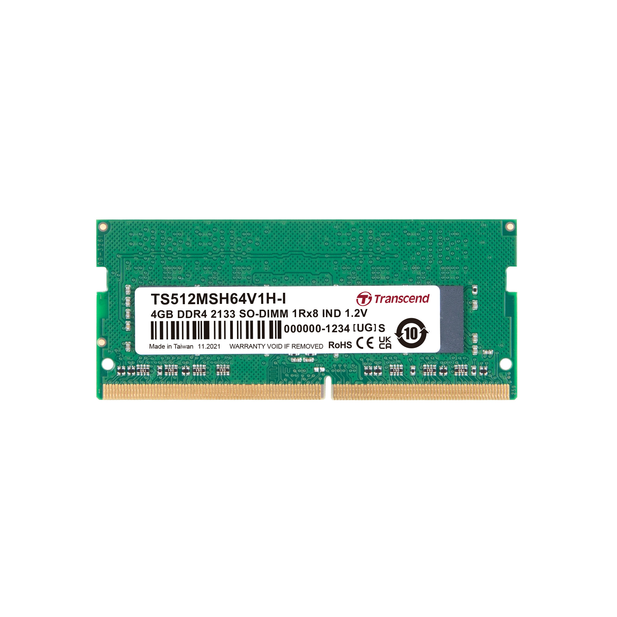 メモリー TS512MSH64V1H Transcend デスクトップPC用増設メモリ 4GB DDR4-2133 PC4-17000