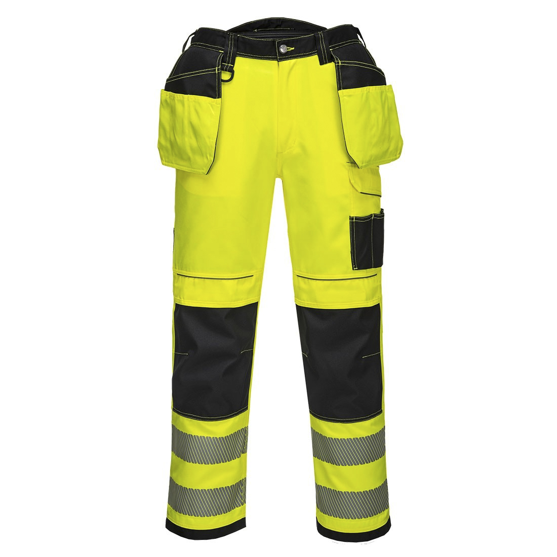RS PRO Unisex Warnschutz-Arbeitshose Gelb, Größe XL x 33Zoll