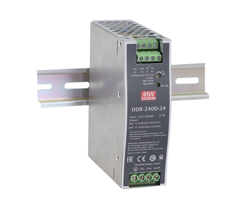 DDR-240C-24 | MEAN WELL DC-DCコンバータ 33.6→ 67.2 V dc To