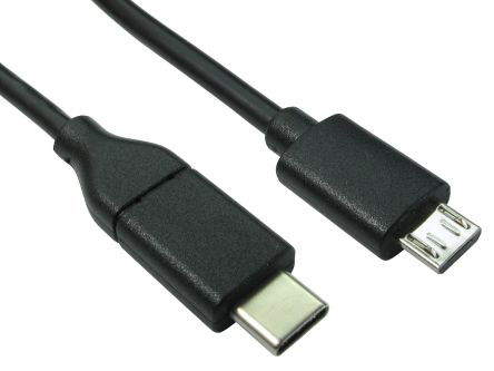 RS PRO USB 2.0, Male USB C to Male Micro USB B, 3m | RS