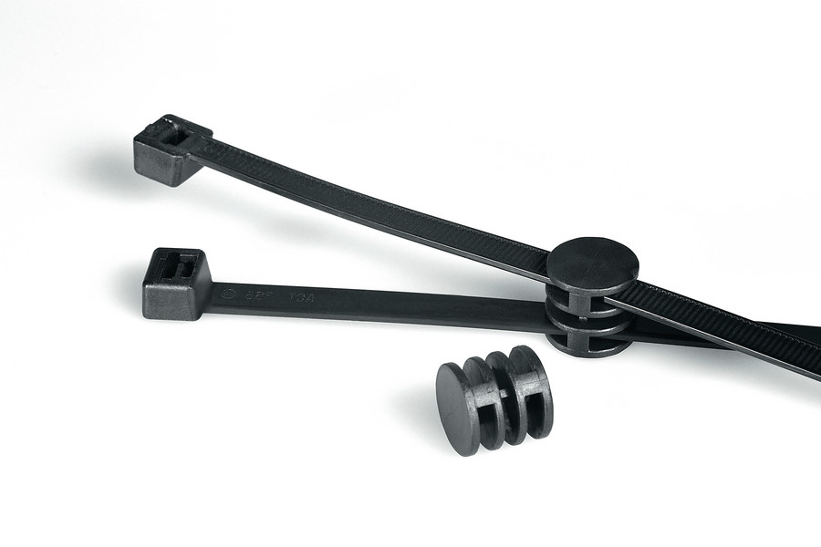HellermannTyton 結束バンド, 145mm x 3.4 mm, 黒, ポリアミド