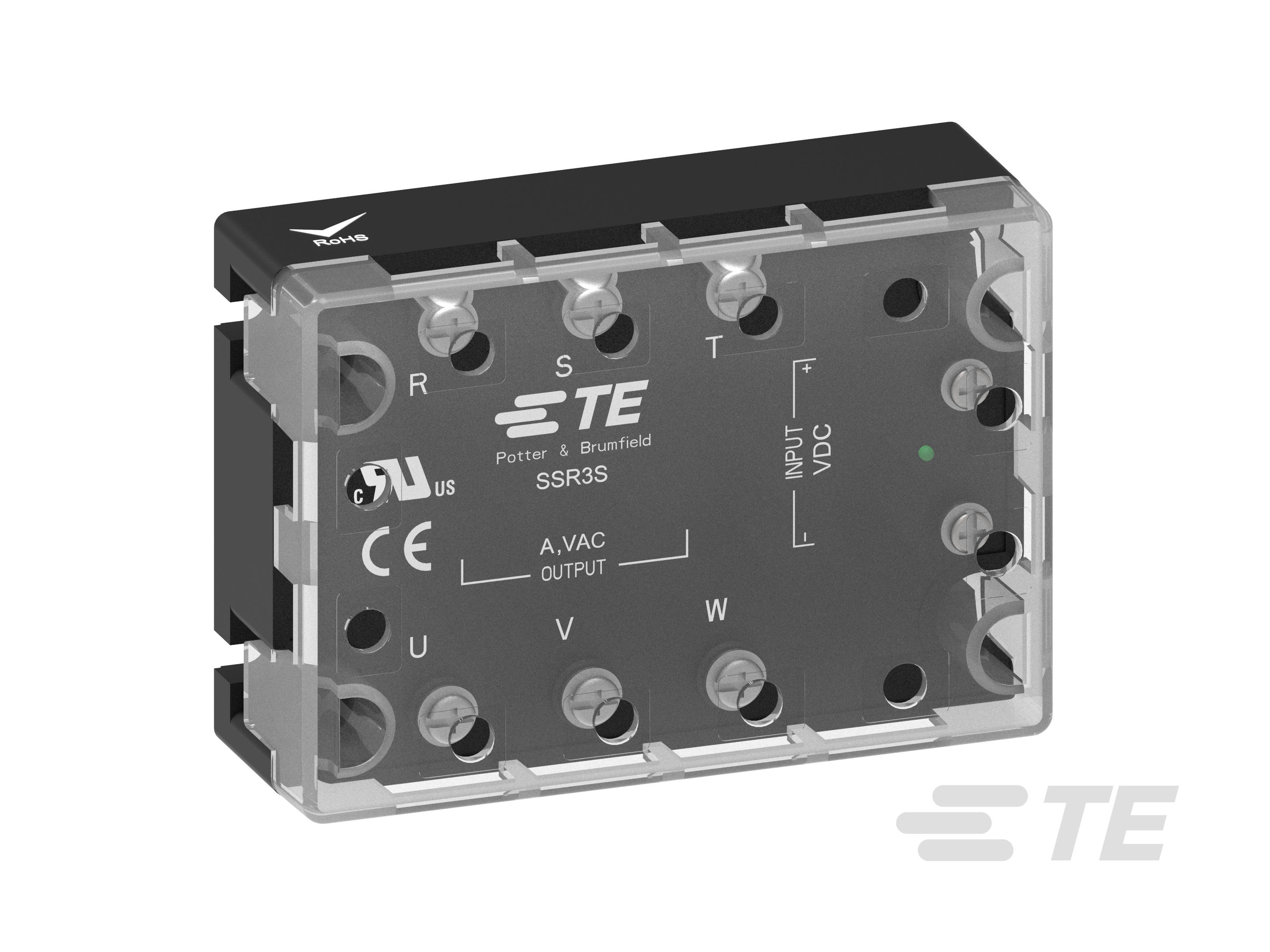Set Rel&egrave; Stato Solido Trifase Industriale - Controllo DC-AC - Modulo Completo Con Varie Opzioni Di Corrente (10A-200A)