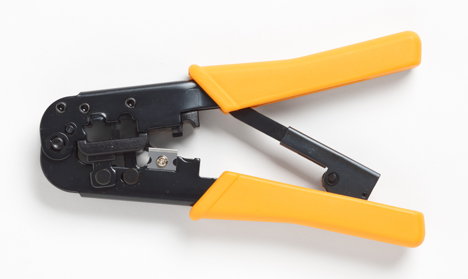 11212530 Fluke Networks Hand Ratcheting Crimp Tool for RJ11 Connectors RJ12 Connectors RJ45 Connectors RS