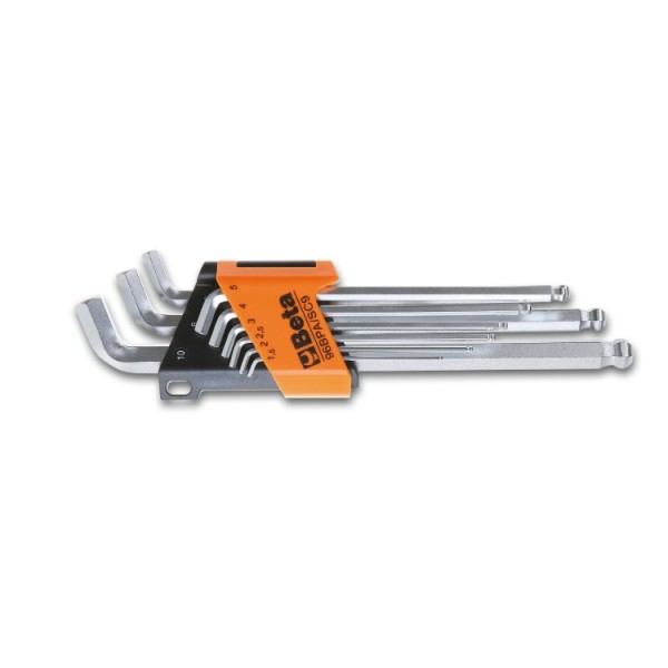 BETA 9 piece L Shape Metric Hex Key Set 1.5 mm 2.5 mm 2 mm 3 mm 4 mm 5 mm 6 mm 8 mm 10 mm