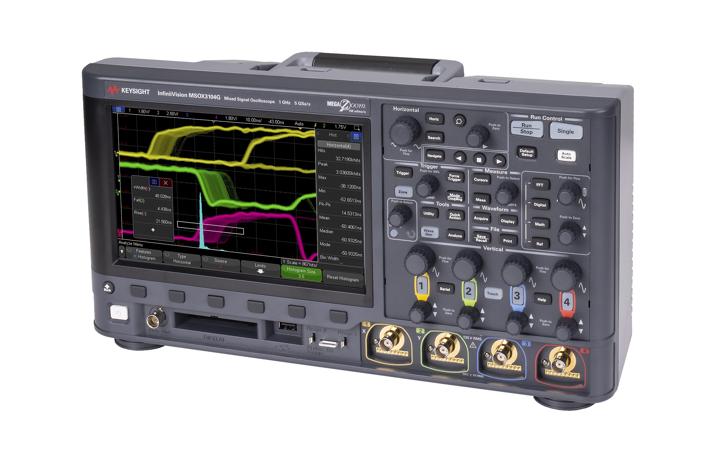 Keysight Technologies オシロスコープ, 1GHz, ベンチ, DSOX3104G | RS