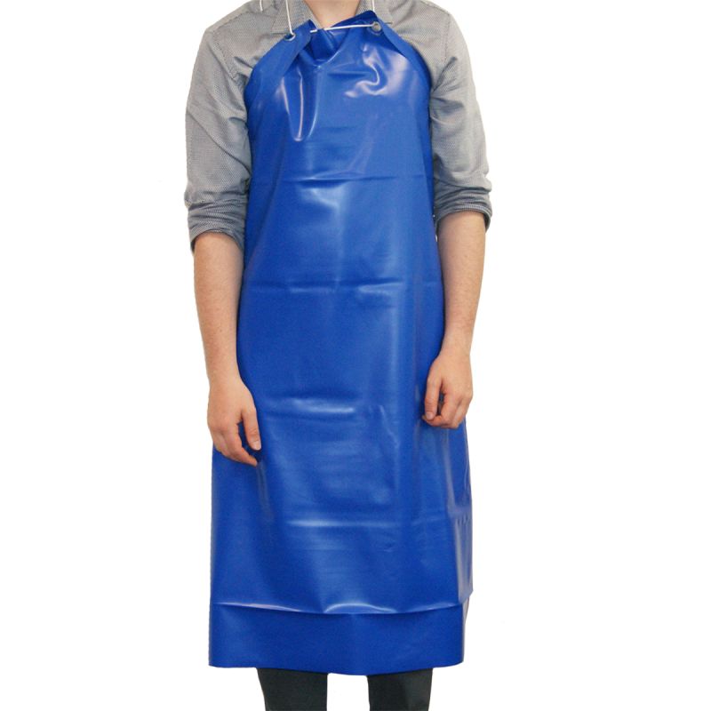 A0241 Rs Pro Blue Reusable Pvc Apron 48in Rs