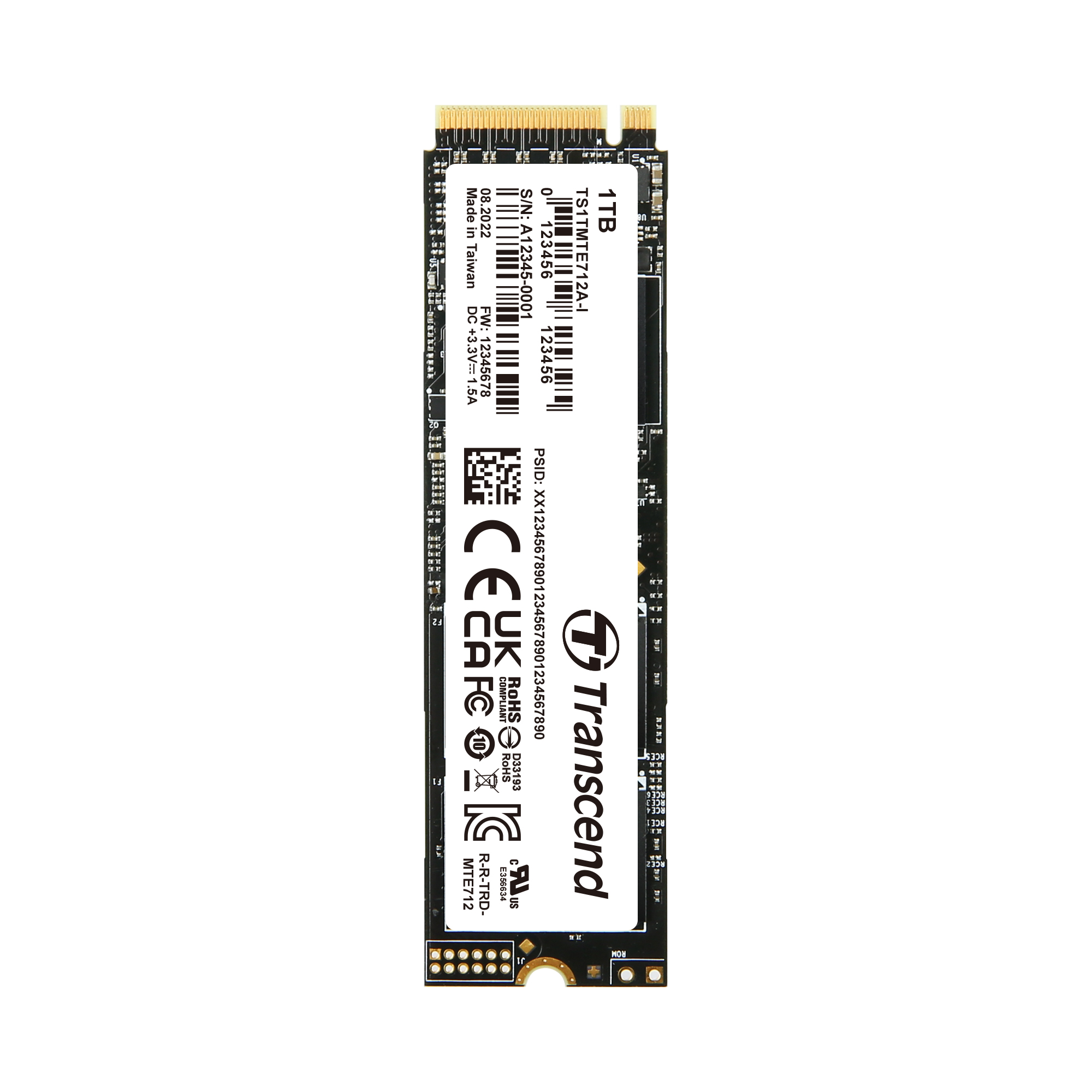 内蔵型SSD Transcend PCIe SSD 1TB TS1TMTE712A-I | トランセンド SSD (ソリッドステートドライブ