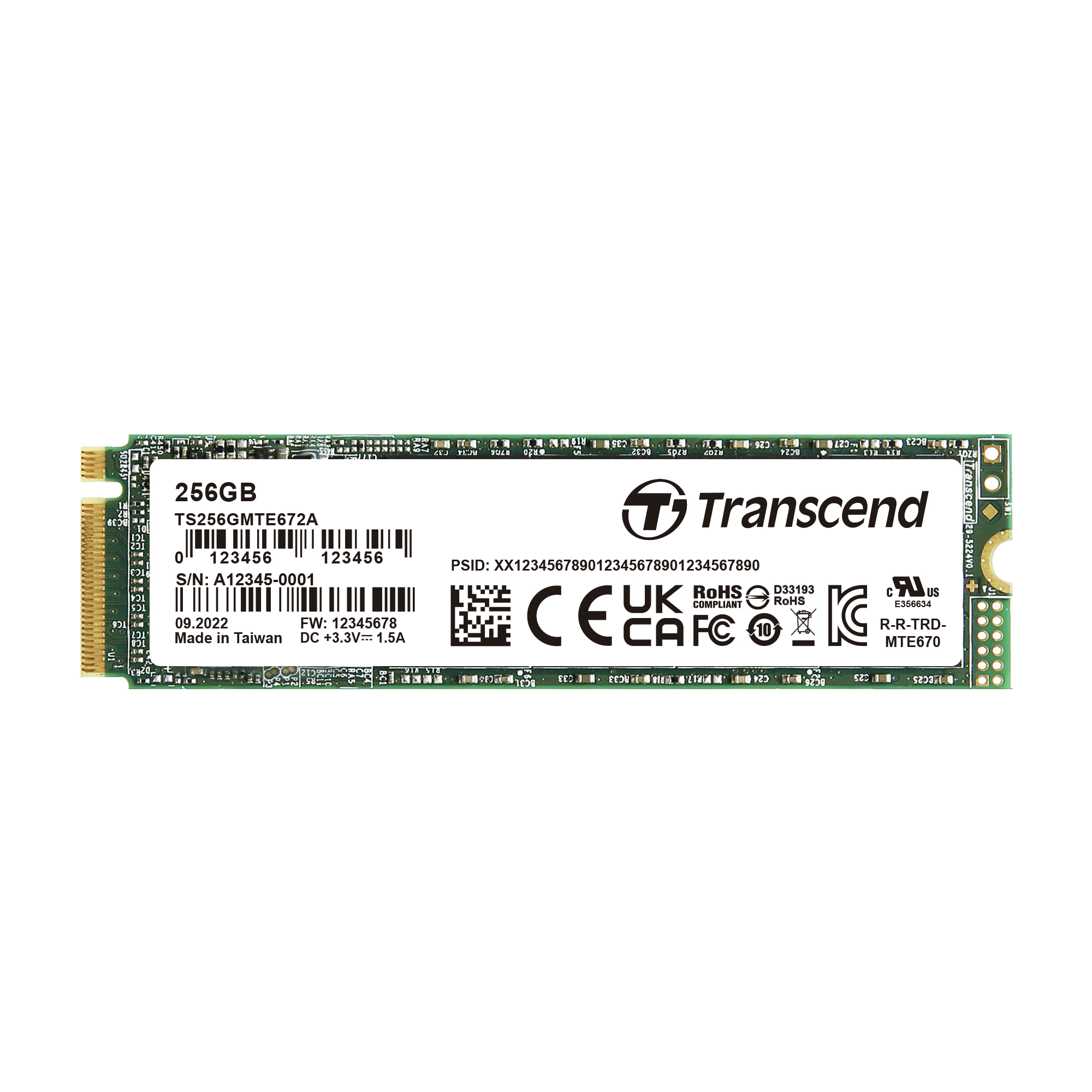 Transcend MSA452T2 mSATA 256 GB Internal SSD Hard Drive