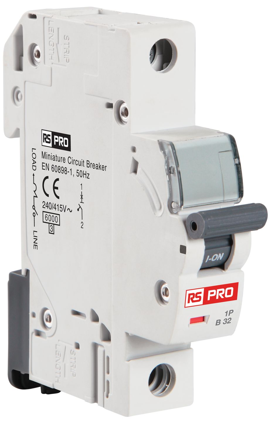 RS PRO MCB, 1P, 16A Curve B, 240V AC, 240V DC, 6 KA Breaking Capacity | RS