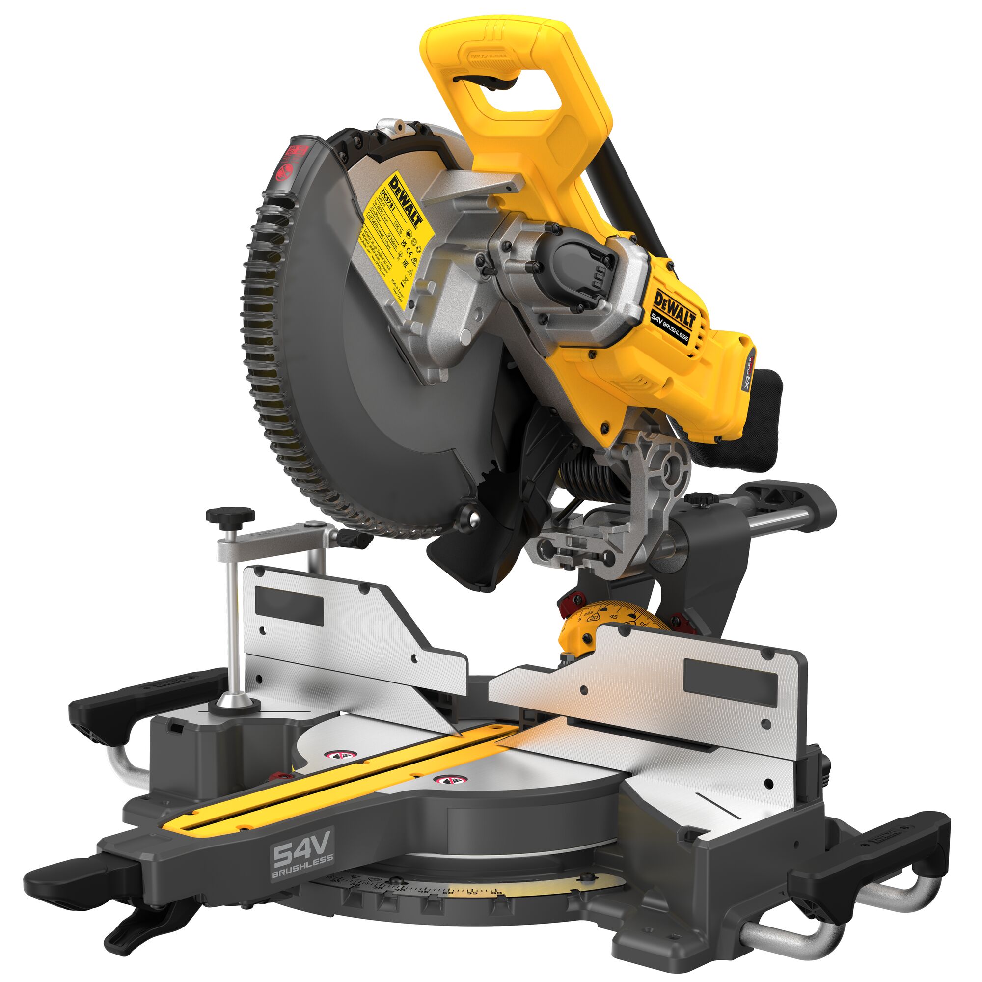 Dewalt 250mm cordless mitre saw top