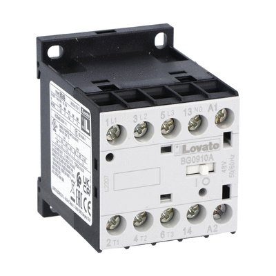 Lovato BG09 Contactor, 48 V Coil, 3-Pole, 9 A, 5 kW, 1NO, 690 V Lovato BG09 Contactor, 48 V Coil, 3-Pole, 9 A, 5 kW, 1NO, 690 V