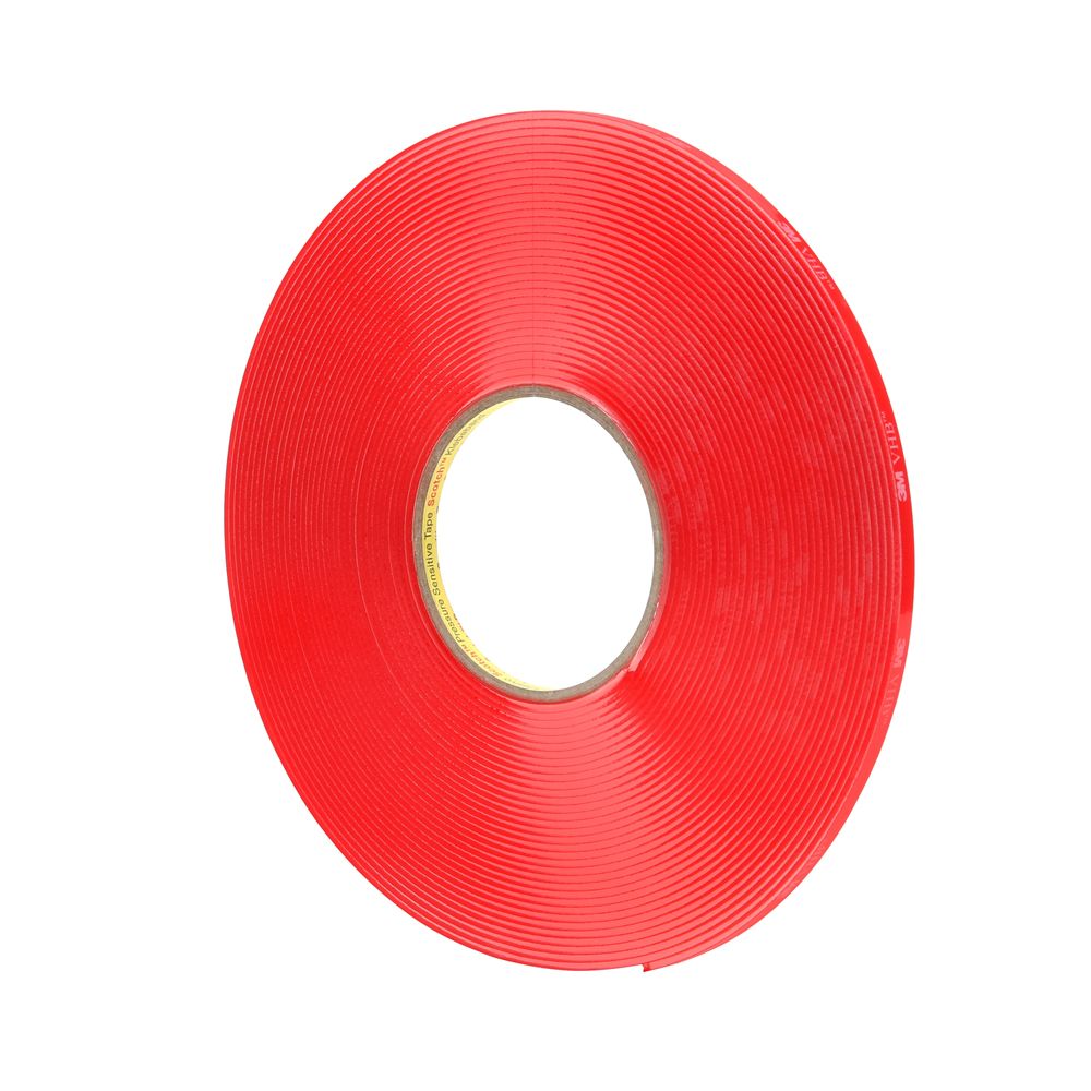 3M 4918F 700003 Clear Foam Tape 6mm x 16.5m 2mm Thick