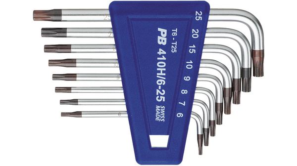 PB 410H6-25 SET T6T25 | PB SWISS TOOLS 8 piece L Shape PB 410H6-25 SET T6T25 | PB SWISS TOOLS 8 piece L Shape