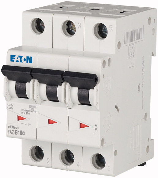 グランドセール MCB, xEffect Eaton | FAZ-B16/3 278847 3P, 240 B, Curve 16A ブレーカー・ブレーカーボックス