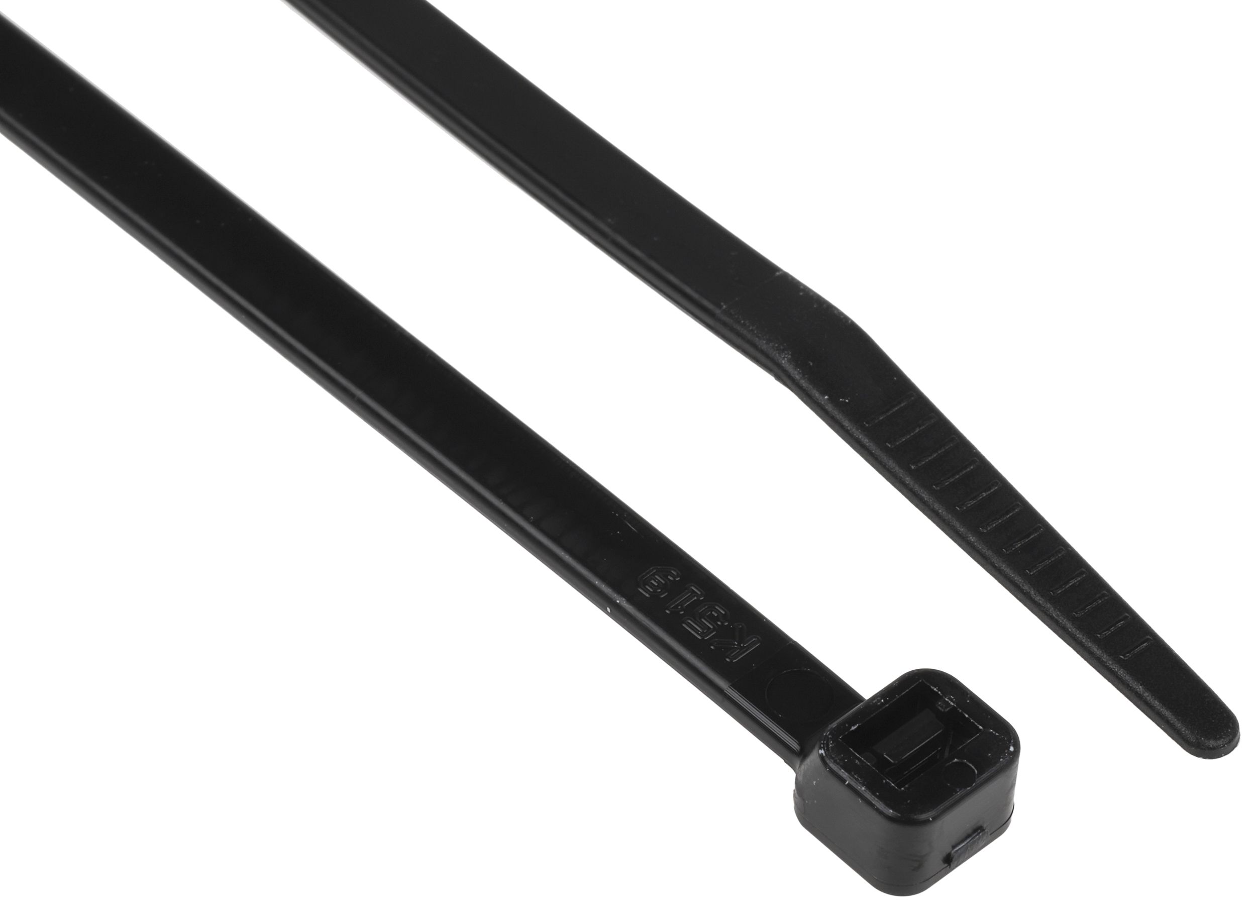 RS PRO Black Nylon Cable Tie, 190mm x 4.8 mm
