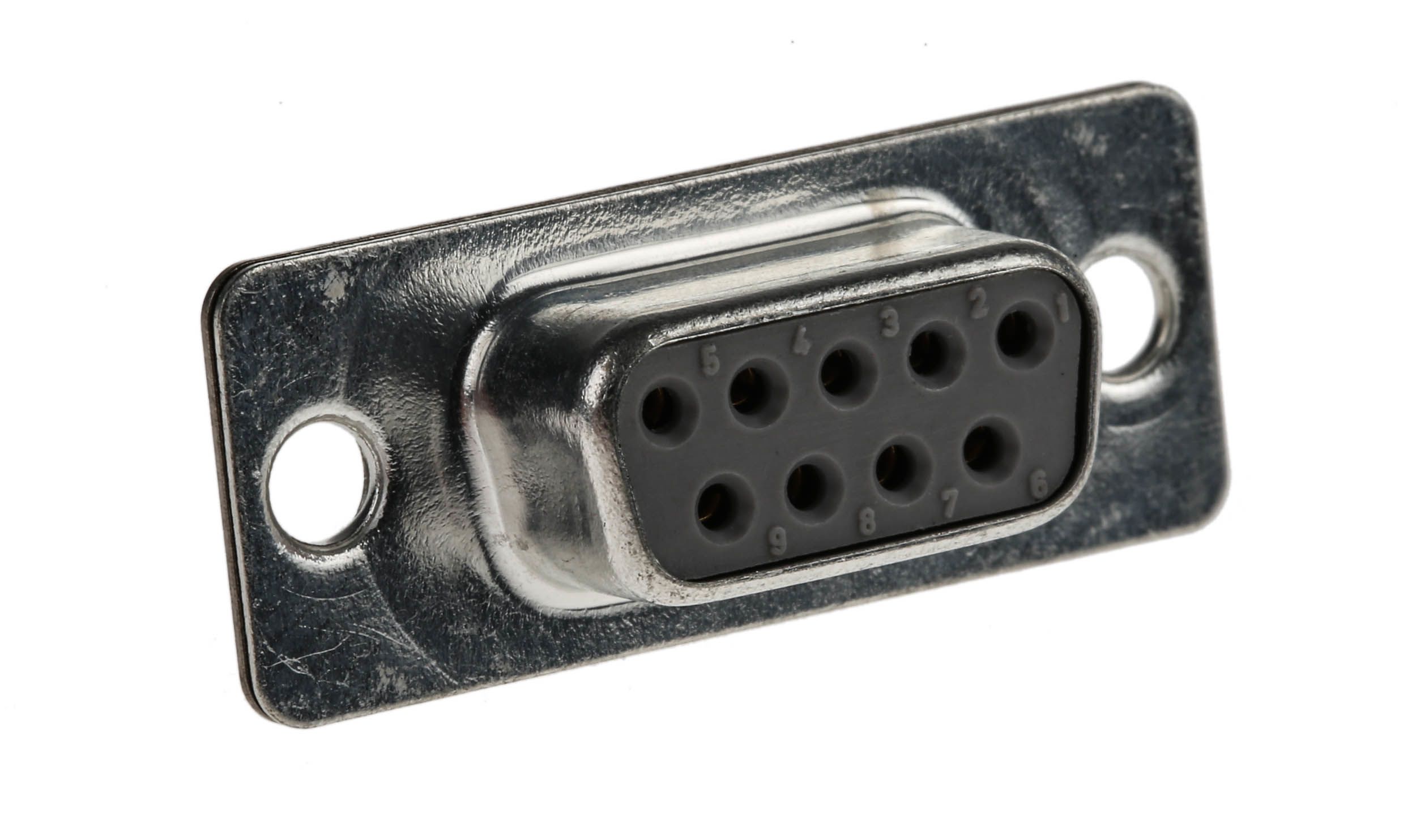 Cinch FD 9 Way Panel Mount D-sub Connector Socket, 2.76mm Pitch