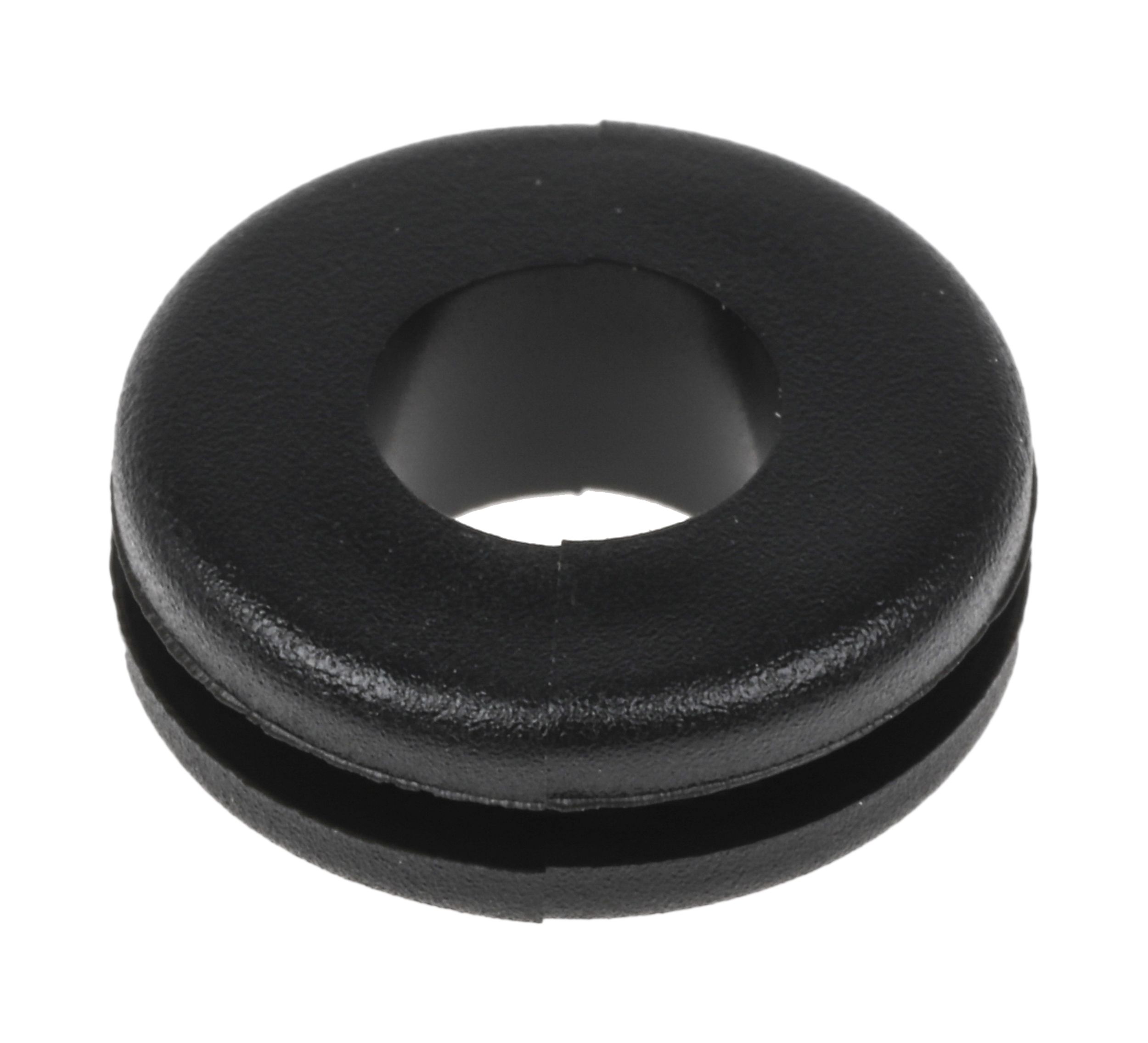 RS PRO Black PVC 9.5mm Cable Grommet for Maximum of 6.4mm Cable Dia.
