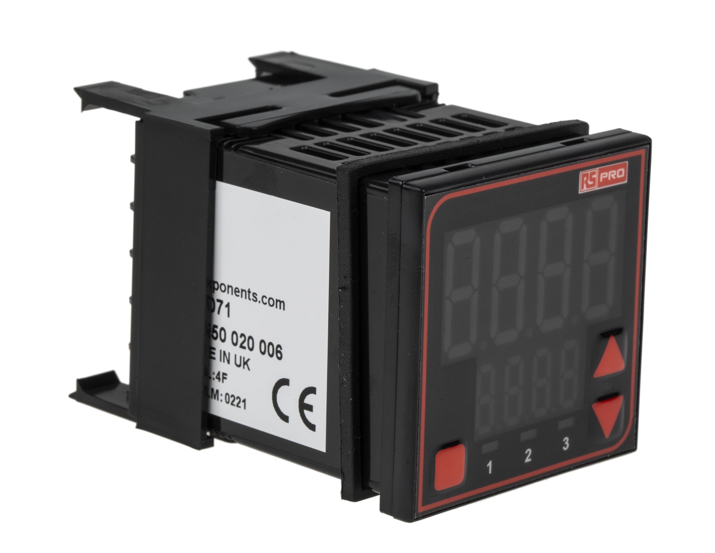 RS PRO Panel Mount PID Temperature Controller, 48 x 48mm, 3 Output Relay, SSR, 110 → 240 V ac Supply Voltage