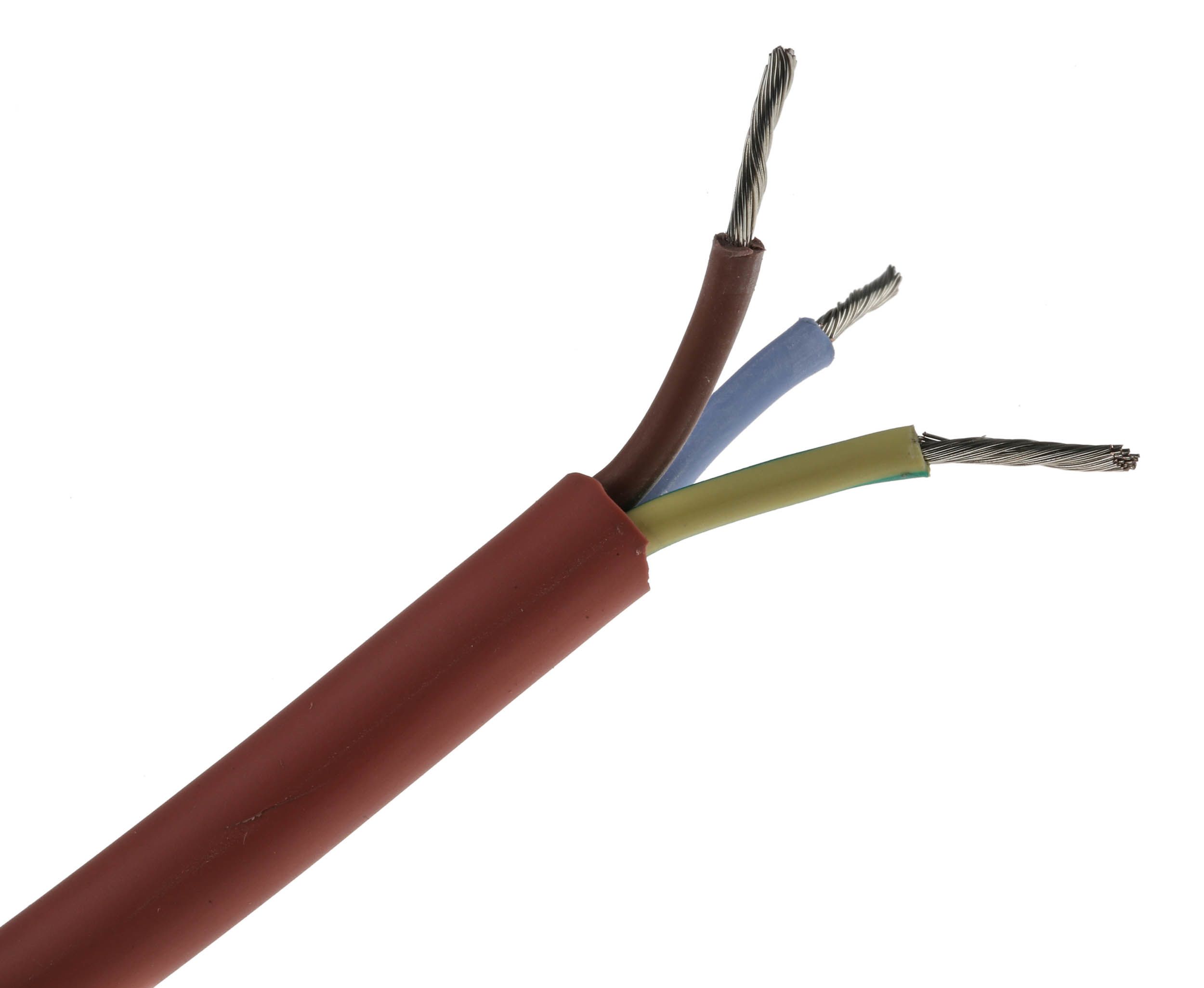 Rs Pro 3 Core Power Cable 15 Mm² 50m Brownred Silicone Sheath 300 V 500 V Rs 7081