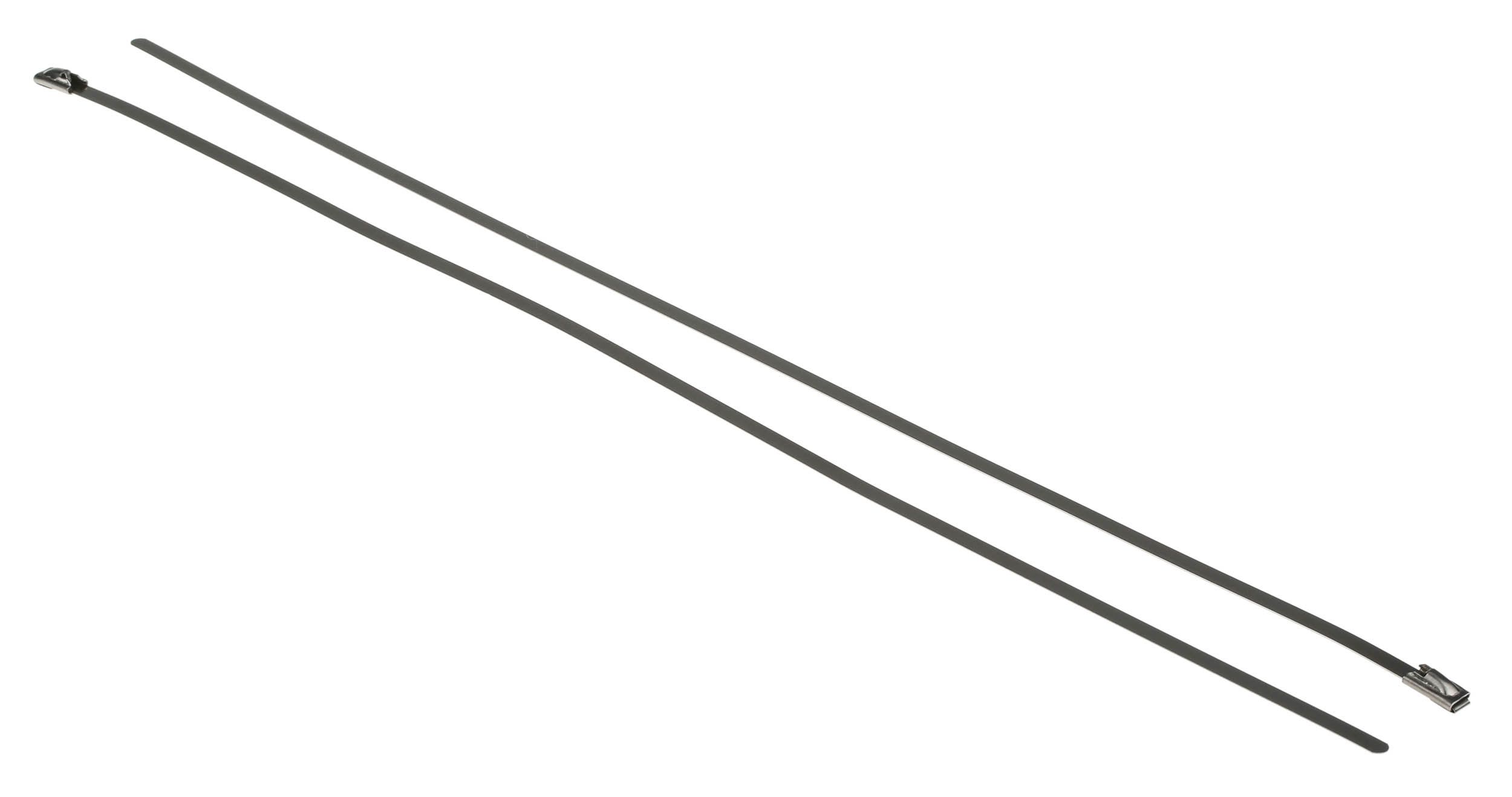 RS PRO Metallic 316 Stainless Steel Roller Ball Cable Tie, 360mm x 4.6 mm