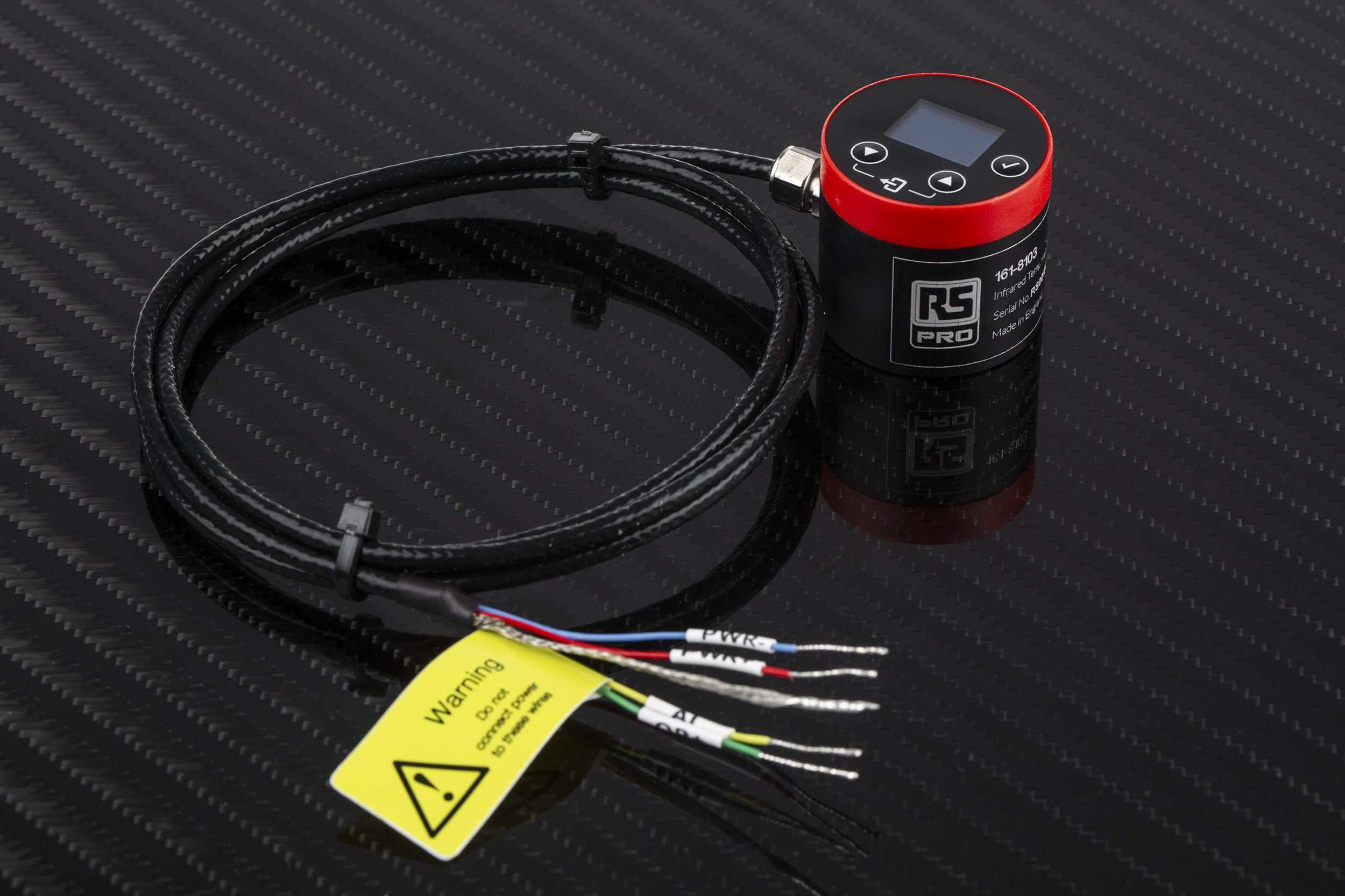 RS PRO V Output Signal Infrared Temperature Sensor, 1m Cable, 0°C to +1000°C