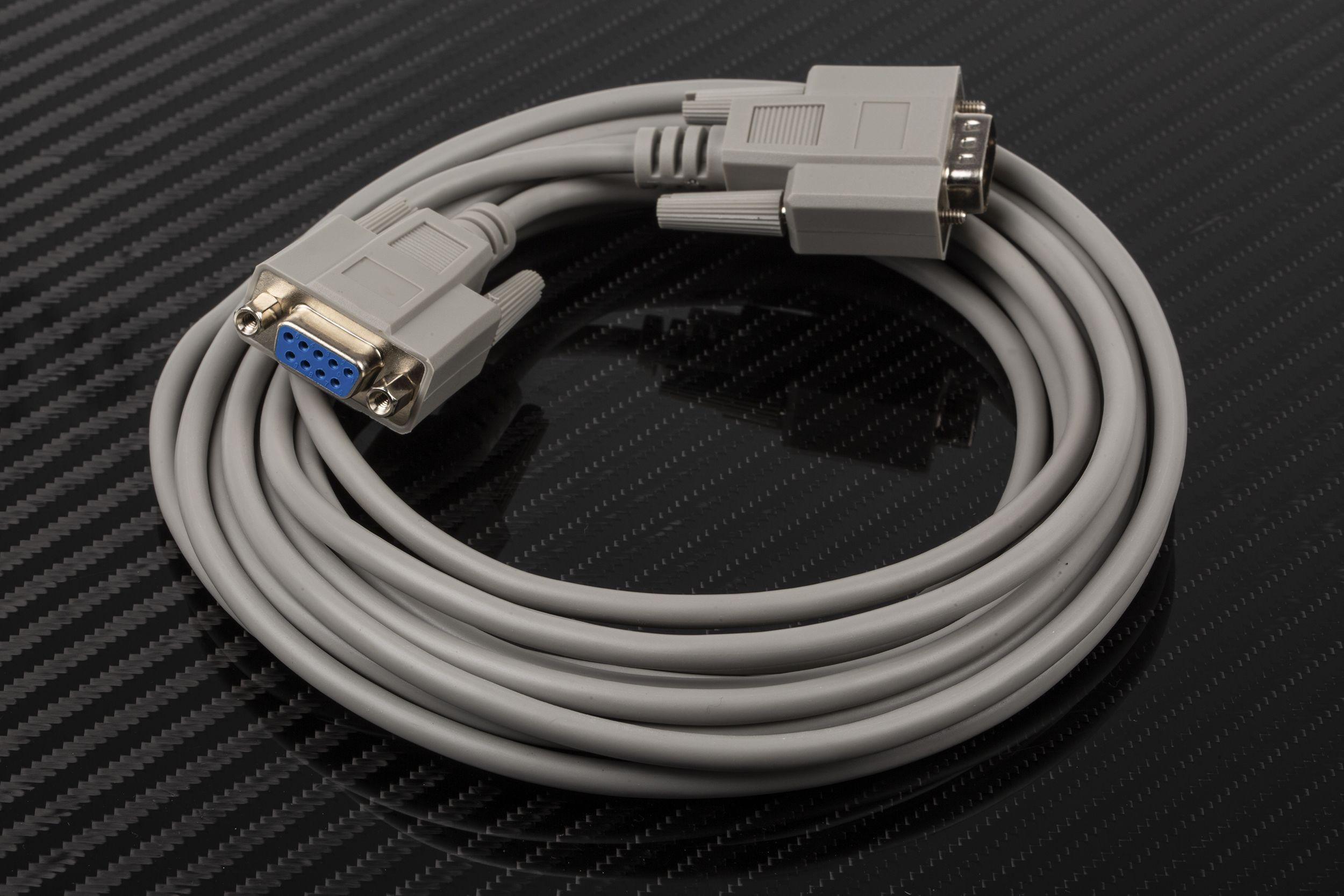 RS PRO 5m 9 pin D-sub to 9 pin D-sub Serial Cable