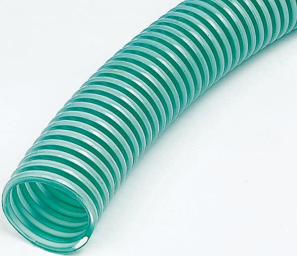RS PRO PVC 5m Long Green Flexible Ducting Reinforced, 180mm Bend Radius