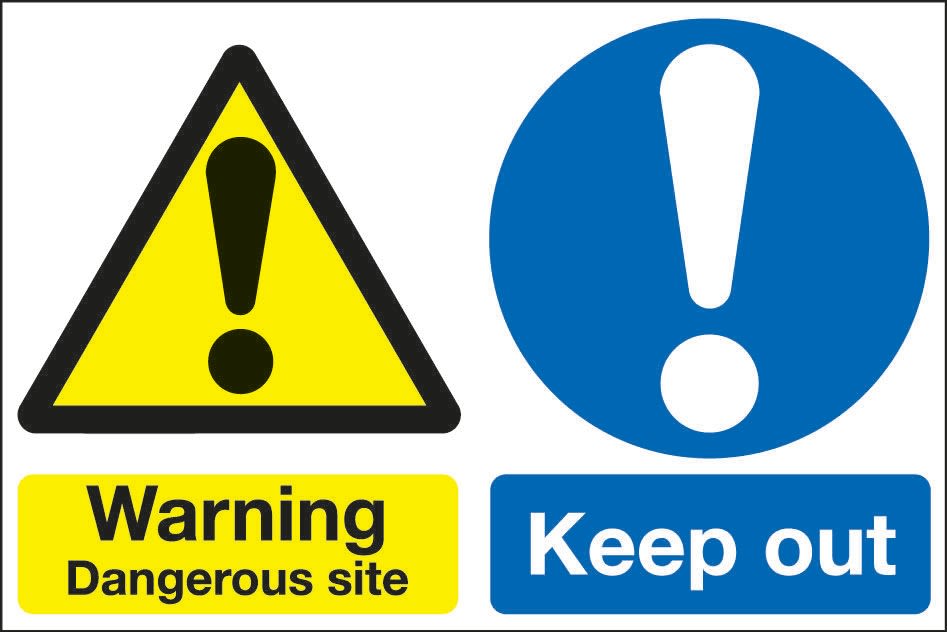 WE14A/R | Signs & Labels Black/Blue/White/Yellow PVC Safety Labels ...