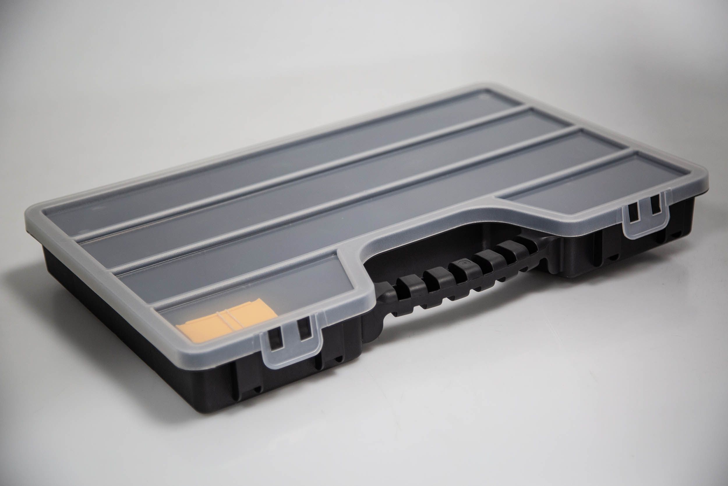 RS PRO 17 Cell Black, Transparent PP, Adjustable Compartment Box, 60mm x 510mm x 330mm