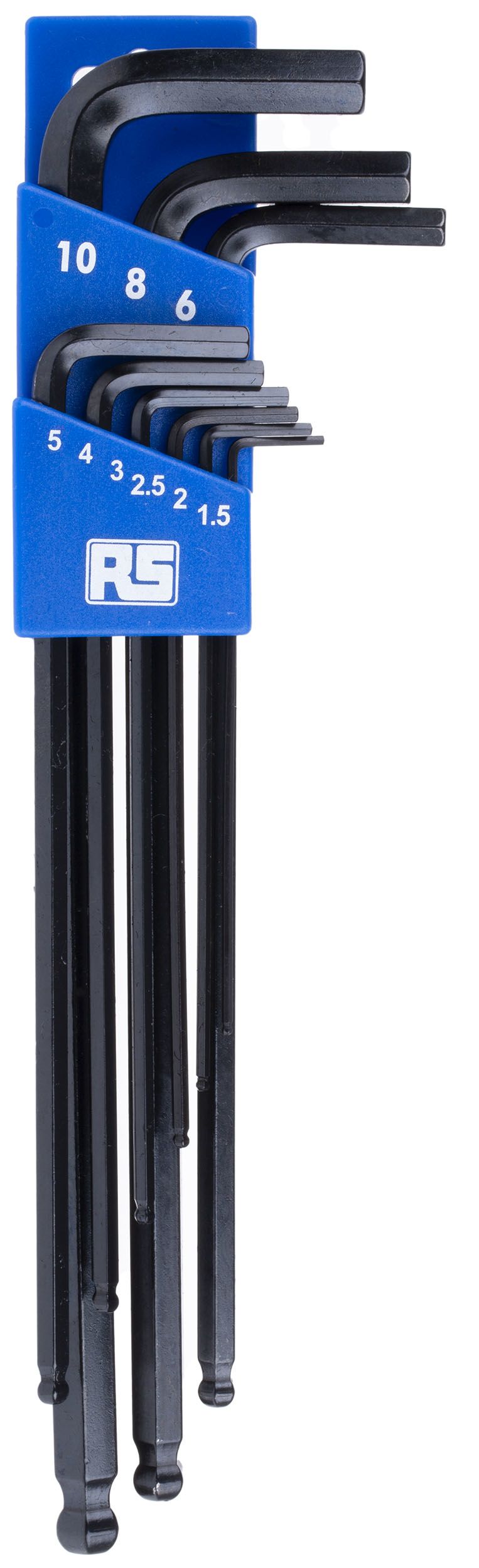RS PRO 9 piece Hex Key Set,  L Shape 1.5mm Ball End