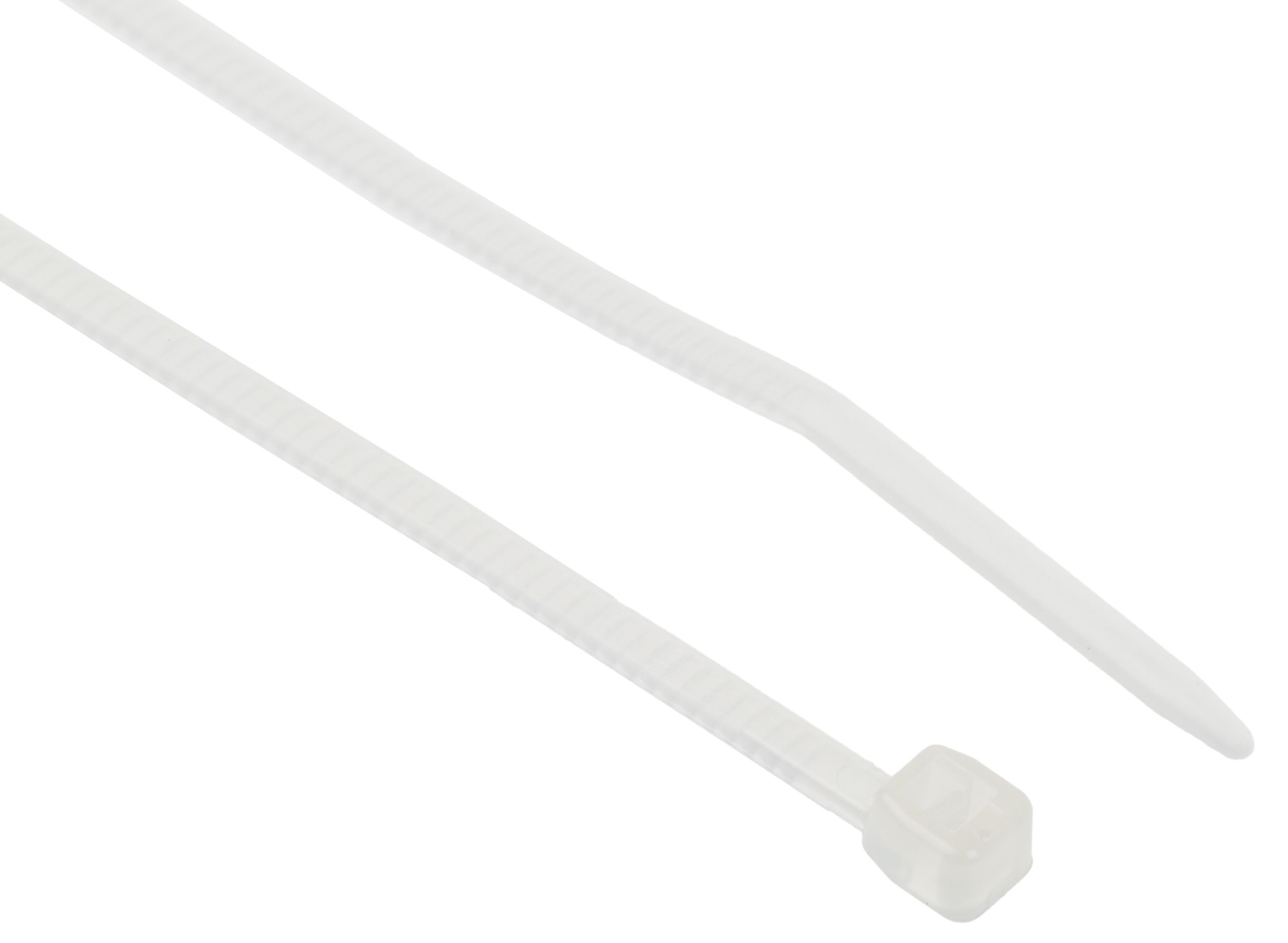 RS PRO White Nylon Sub Miniature Cable Tie, 71mm x 1.6 mm