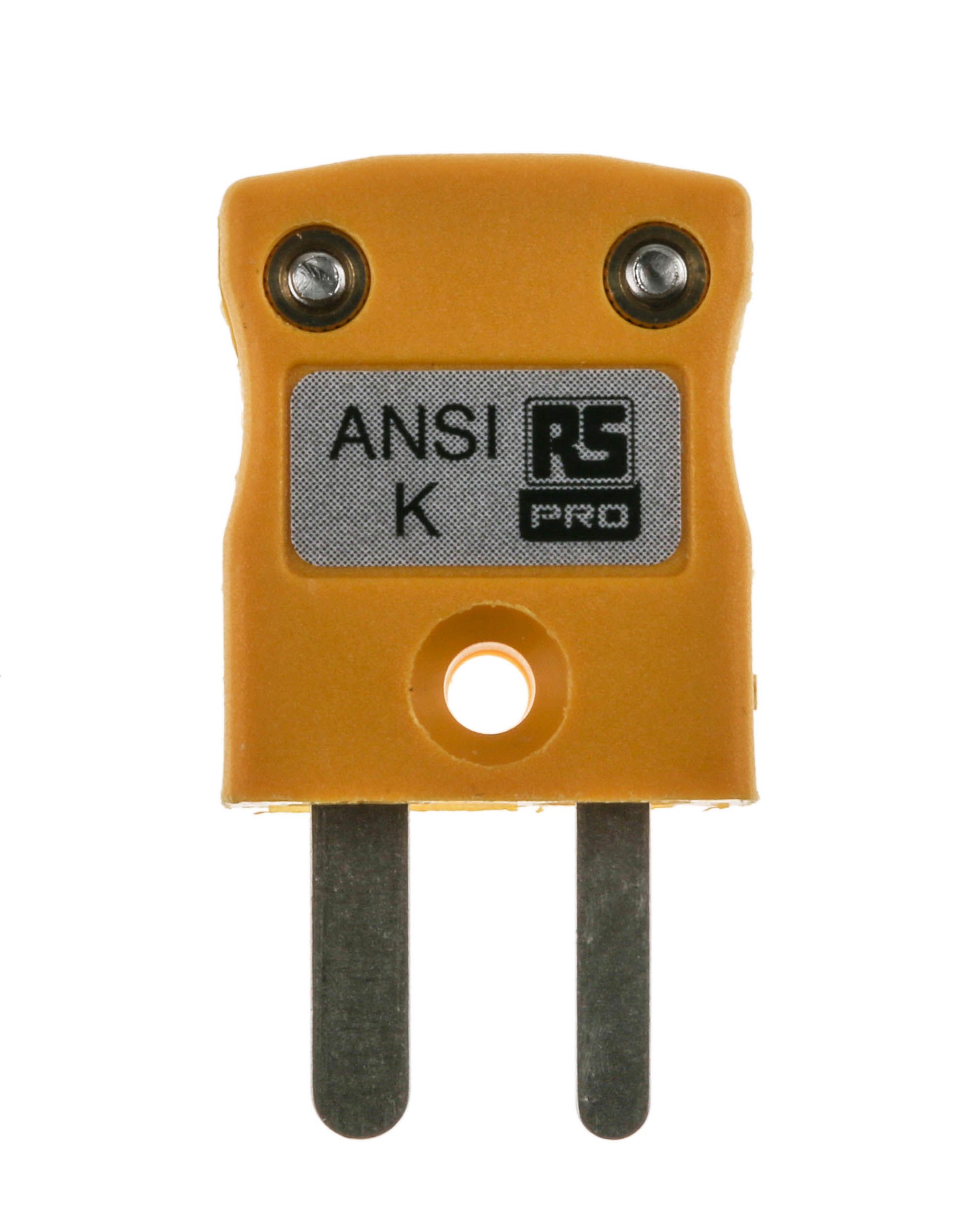 RS PRO In-Line Thermocouple Connector for Use with Type K Thermocouple, Miniature, ANSI Standard