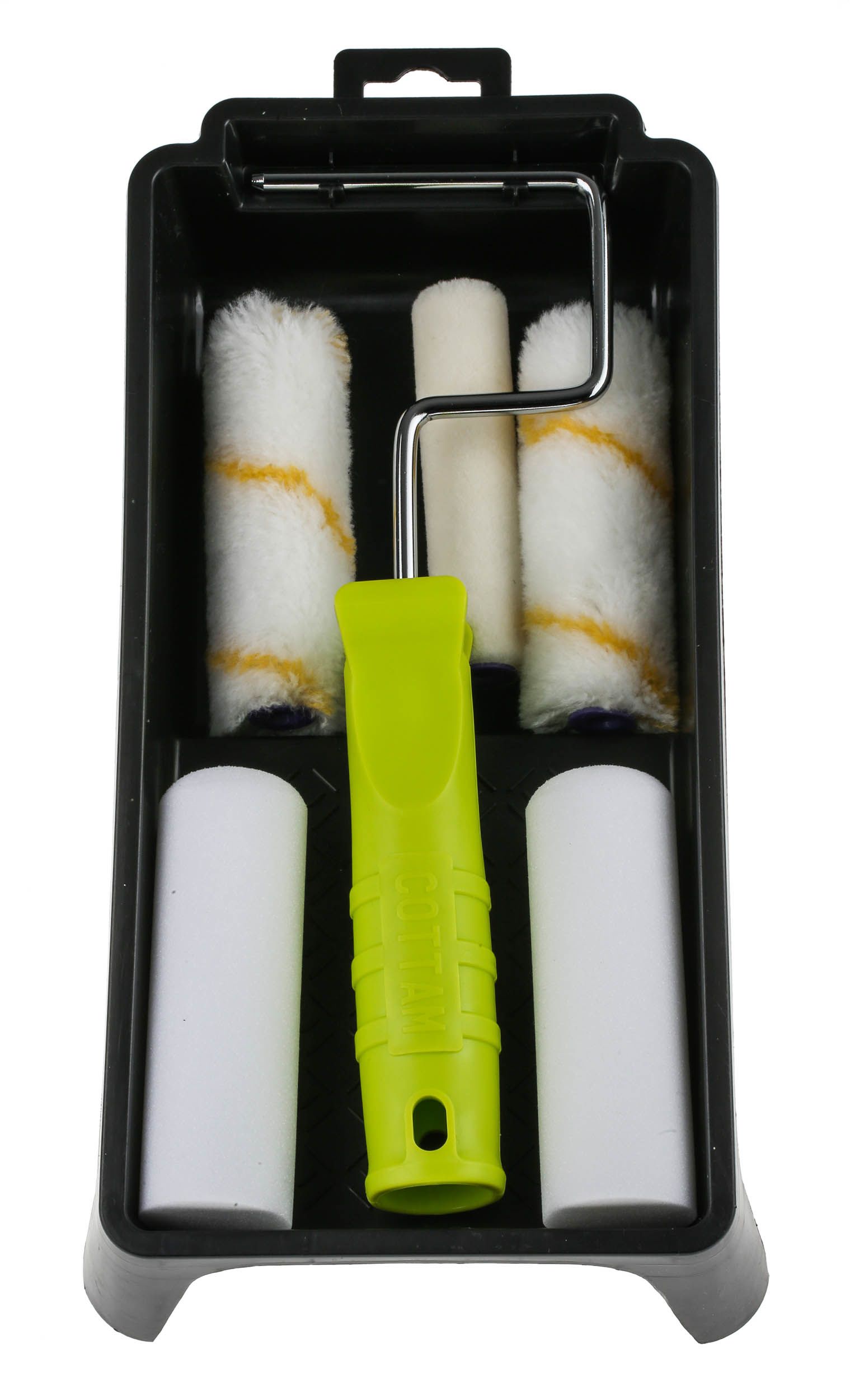 RS PRO Paint Roller and Tray Kit includes 2 x Acrylic Roller Sleeve, 2