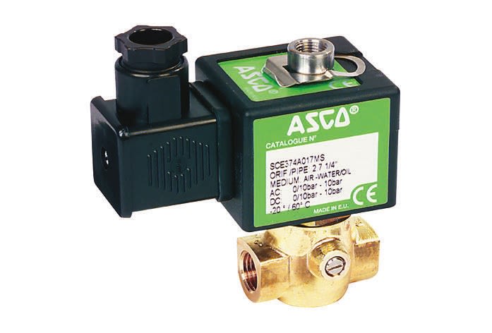 Asco Joucomatic Solenoid Valve SC E374A017 MS 230V 50 HZ, 3 port(s ...